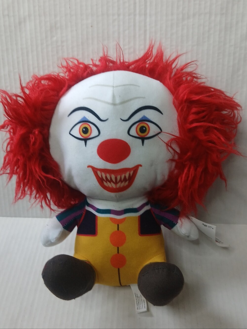 Pennywise Plush Toy Doll IT Movie 10 Inch Tall Imaginative Clown Evil Halloween